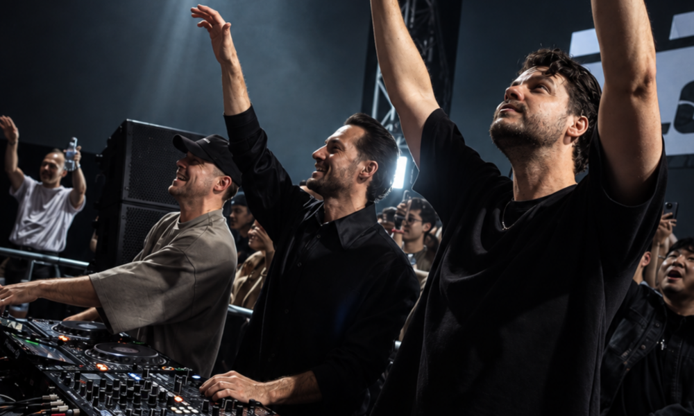 HALŌ performing together in a live photo, featured in New EDM Friday Sep 18.