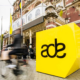 Amsterdam Dance Event branding outside a venue in Amsterdam ahead of ADE 2026 and its 30th anniversary edition.