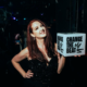 Change the Beat remix competition promotional image for Sara Landry and Alex Farell’s ‘Angel Dust’ with HEKATE Records, supporting women and gender expansive artists.
