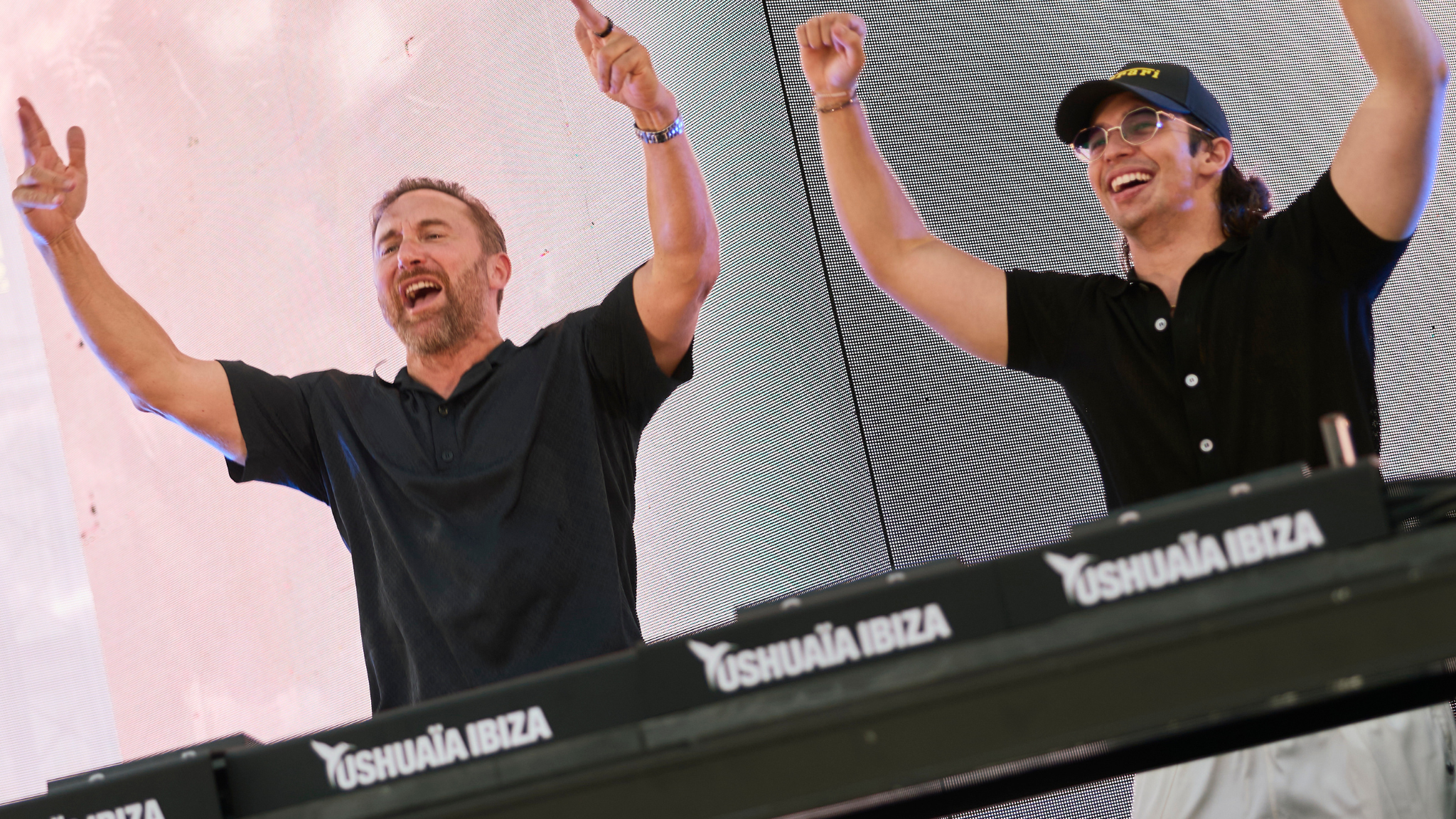 David Guetta and Hypaton performing at Ushuaïa Ibiza, featured in New EDM Friday Sep 11.