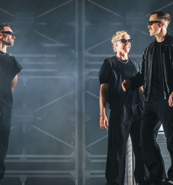 RÜFÜS DU SOL performing together on stage during the Inhale / Exhale World Tour