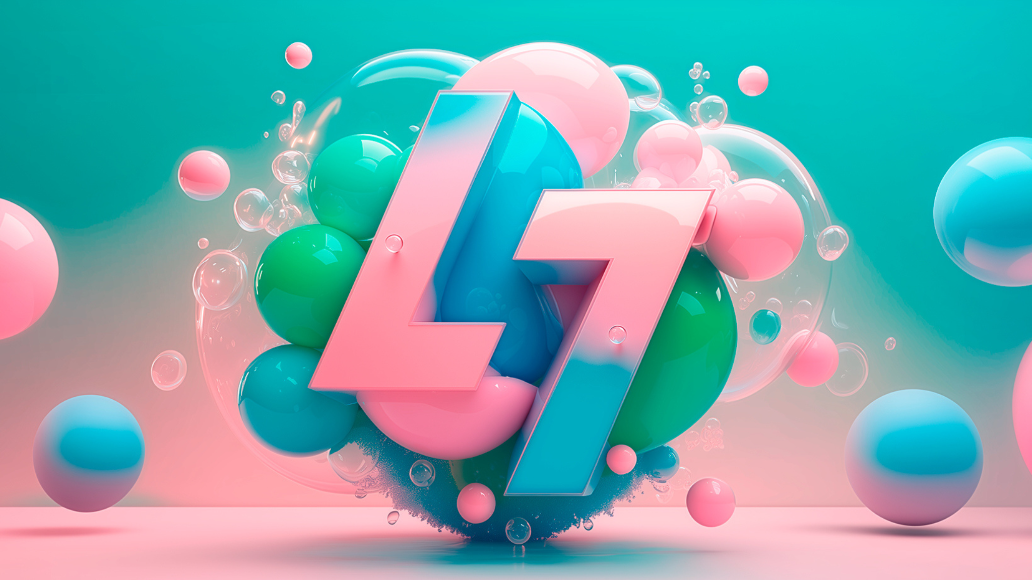 Colorful Unheard Music artwork with a large pink and blue logo surrounded by glossy spheres for the Unheard | Heard initiative.