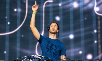 Calvin Harris performing on stage during a live show