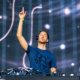 Calvin Harris performing on stage during a live show