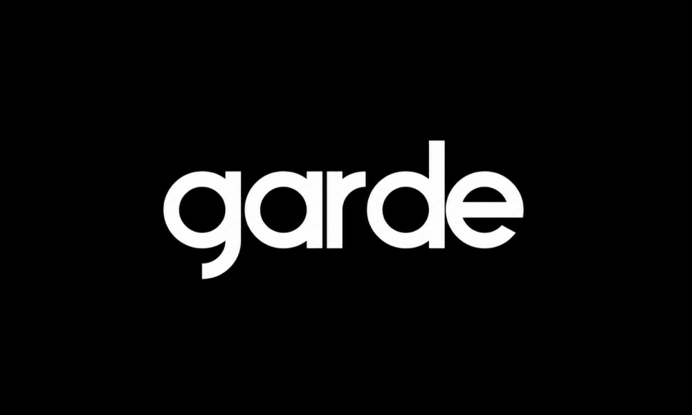 Garde Records logo on a black background for the announcement of new signings NONSENSE and WLCH