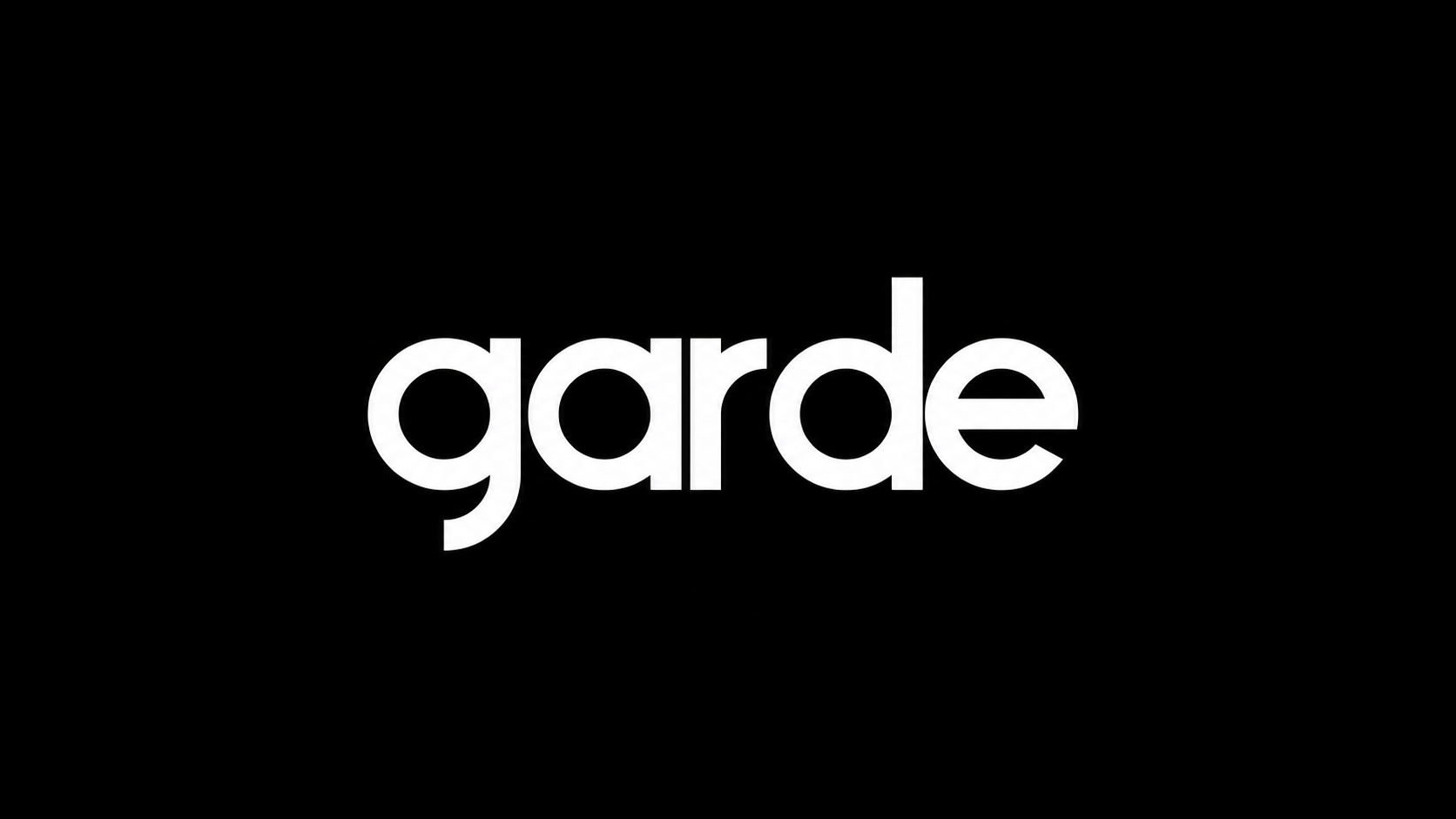 Garde Records logo on a black background for the announcement of new signings NONSENSE and WLCH